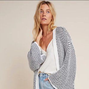 Anthropologie Pippa Fringed Duster Kimono EUC